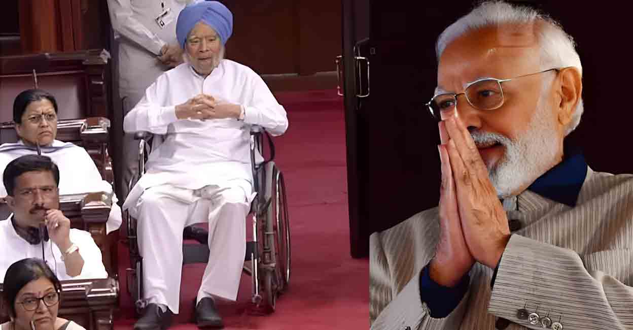 PM Modi Praises Manmohan Singh’s Commitment and Dedication to Democracy in Rajya Sabha Farewell Speech