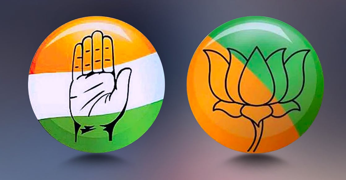 Congress BJP Logos പ്രതീകാത്മക ചിത്രം