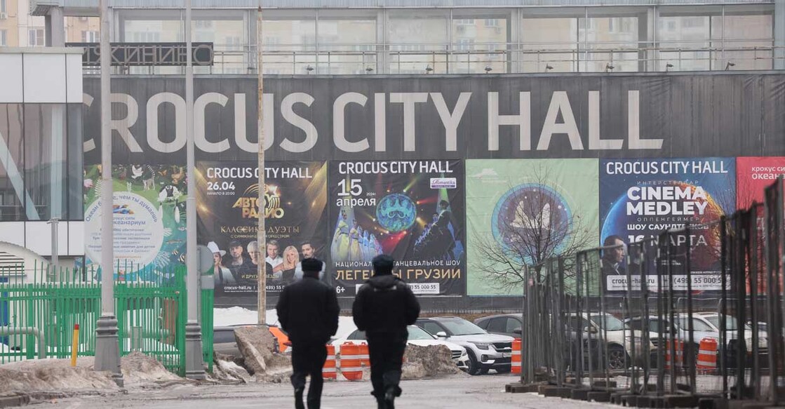 Crocus City Hall | RUSSIA-ATTACK-SHOOTING (Photo by STRINGER / AFP) ആക്രമണം നടന്ന ക്രോക്കസ് സിറ്റി ഹാൾ (Photo by STRINGER / AFP)