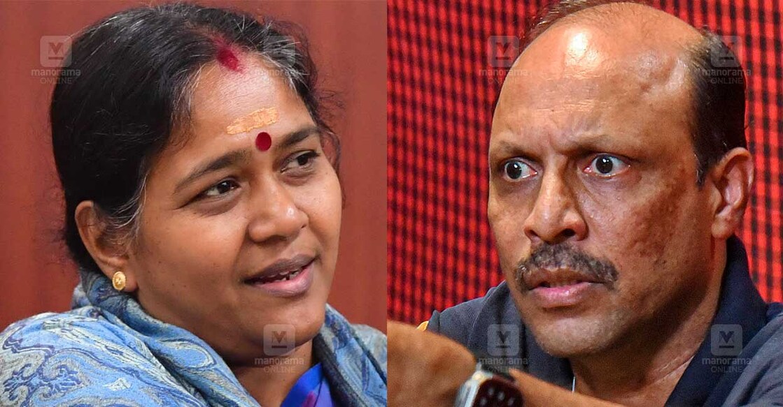 ശോഭ സുരേന്ദ്രൻ, നന്ദകുമാർ (ഫയൽ ചിത്രം)