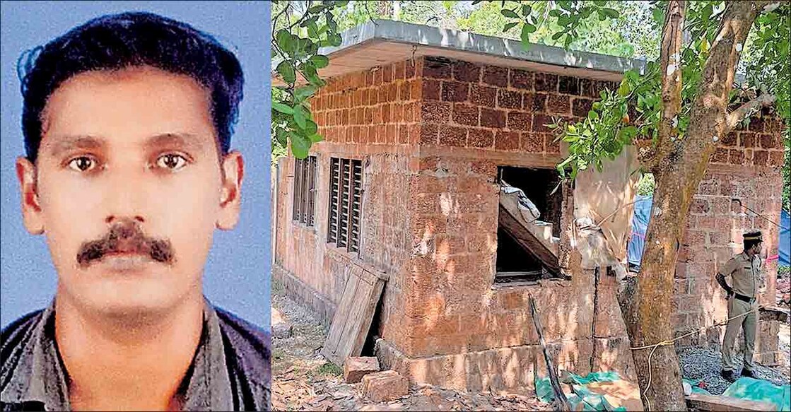 bomb-blast-death-sherin (1) ഷെറിൻ (2) ബോംബ് നിർമാണത്തിനിടെ സ്ഫോടനം നടന്ന പാനൂർ കുന്നോത്തുപറമ്പ് മുളിയാത്തോട്ടിൽ നിർമാണത്തിലിരിക്കുന്ന വീട്.