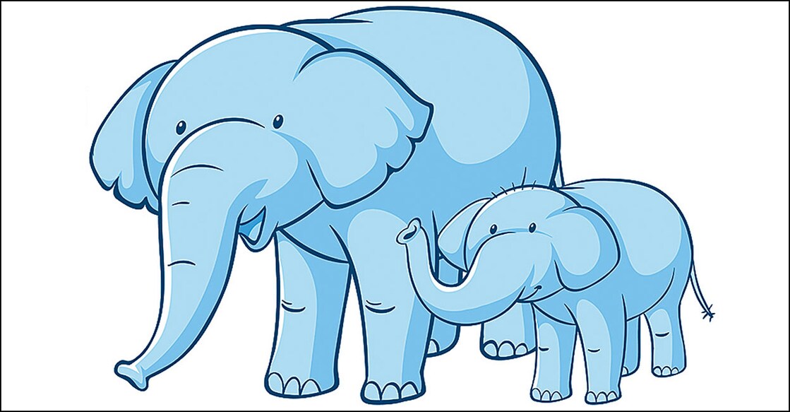 elephant-and-calf-representational