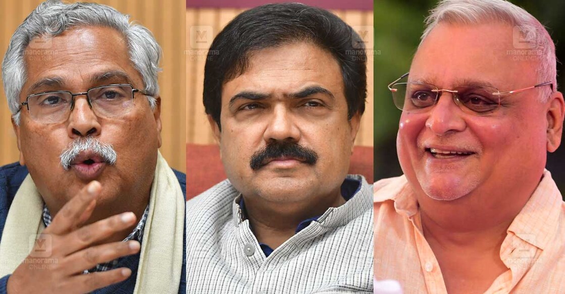 ബിനോയ് വിശ്വം, ജോസ് കെ.മാണി, എം.വി. ശ്രേയാംസ് കുമാർ