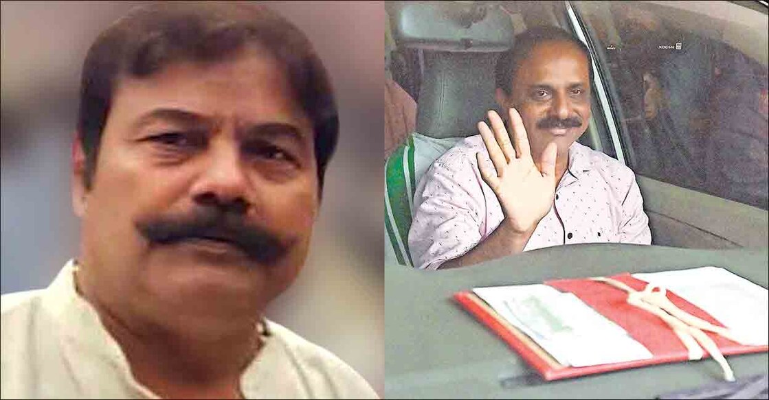 (1) അനിമോൻ (2) അനിമോന്റെ മൊഴിയെടുത്ത ശേഷം മാധ്യമപ്രവർത്തകരോട് ഒന്നും പ്രതികരിക്കാതെ കുറവിലങ്ങാട്ടുനിന്നു മടങ്ങുന്ന ക്രൈംബ്രാഞ്ച് ഡിവൈഎസ്പി ബിനുകുമാർ.
