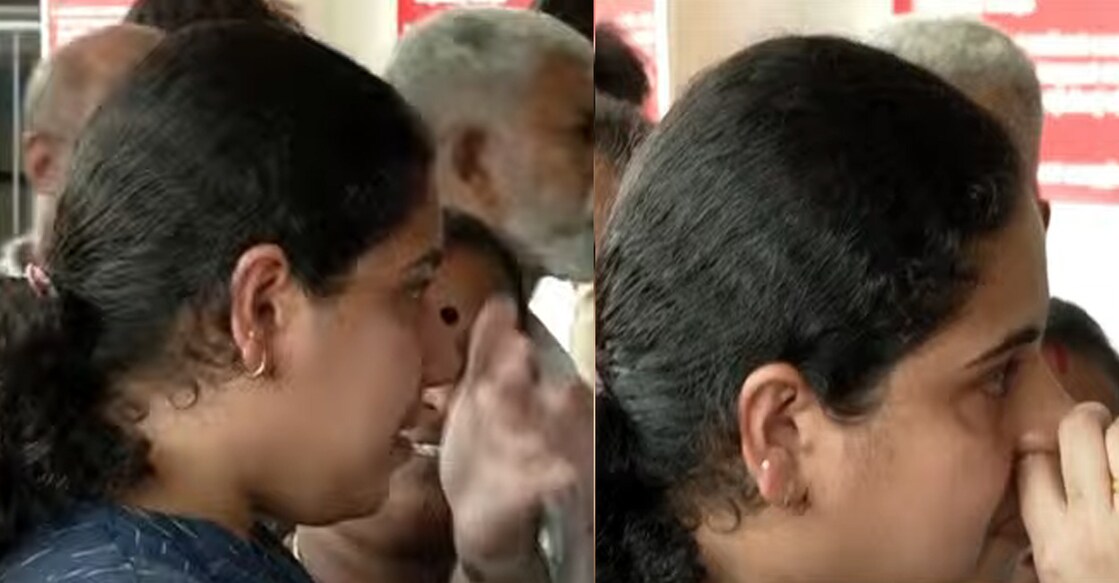 മേയർ ആര്യ രാജേന്ദ്രൻ വിങ്ങിപ്പൊട്ടുന്നു (Photo: Videograb)