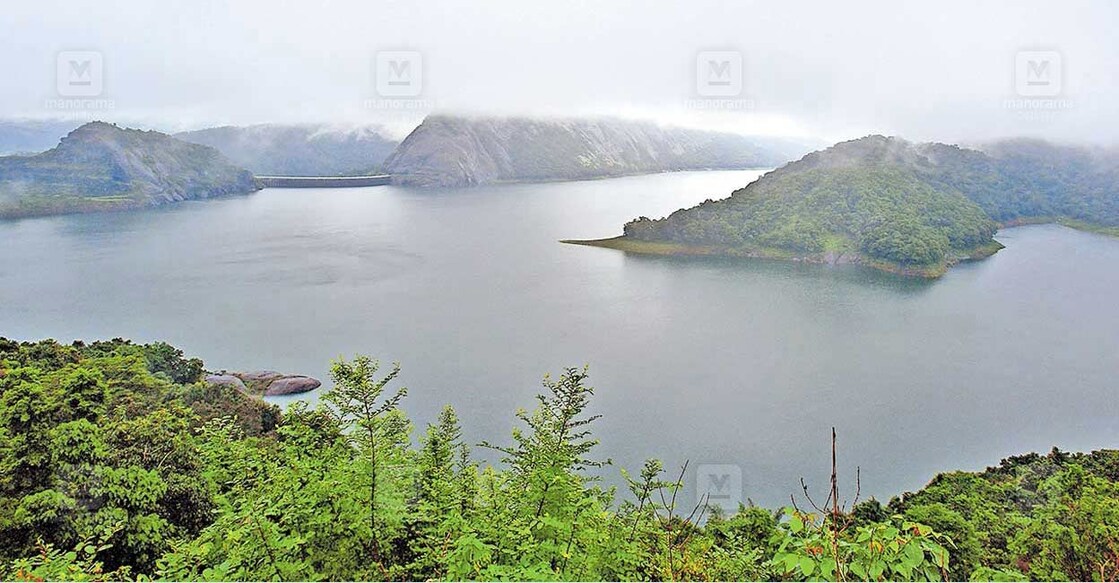 മഴസംഭരണി: ജലസമൃദ്ധമായ ഇടുക്കി ആർച്ച് ഡാം. കനത്ത മഴയെത്തുടർന്ന് ഇടുക്കി അണക്കെട്ടിലെ ജലനിരപ്പ് 2360.56 അടിയായി (സമുദ്രനിരപ്പിൽ നിന്ന്). ഇന്നലെ അണക്കെട്ടിന്റെ വൃഷ്ടിപ്രദേശത്ത് 124.4 മില്ലിമീറ്റർ മഴ ലഭിച്ചപ്പോൾ അണക്കെട്ടിൽ 2.30 അടി ജലം ഉയർന്നു. ഇപ്പോൾ അണക്കെട്ടിൽ 53 ശതമാനം വെള്ളമുണ്ട്. ചിത്രം: റെജു അർനോൾഡ്∙ മനോരമ