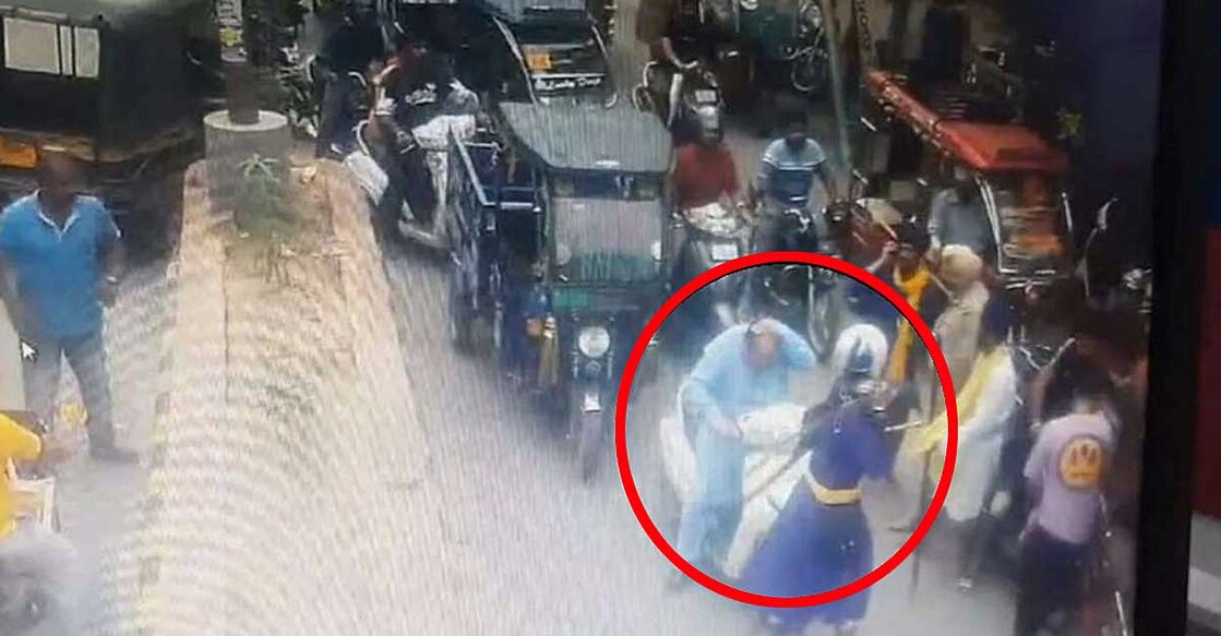 പഞ്ചാബിൽ ശിവസേനാ നേതാവിനെ ആക്രമിക്കുന്നതിന്റെ സിസിടിവി ദൃശ്യം
