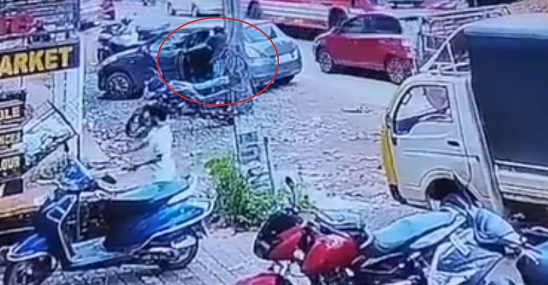 attack-kozhikode-1308 കോഴിക്കോട്ട് യുവാവിനെ ആക്രമിക്കുന്നതിന്റെ സിസിടിവി ദൃശ്യങ്ങളിൽനിന്ന്.