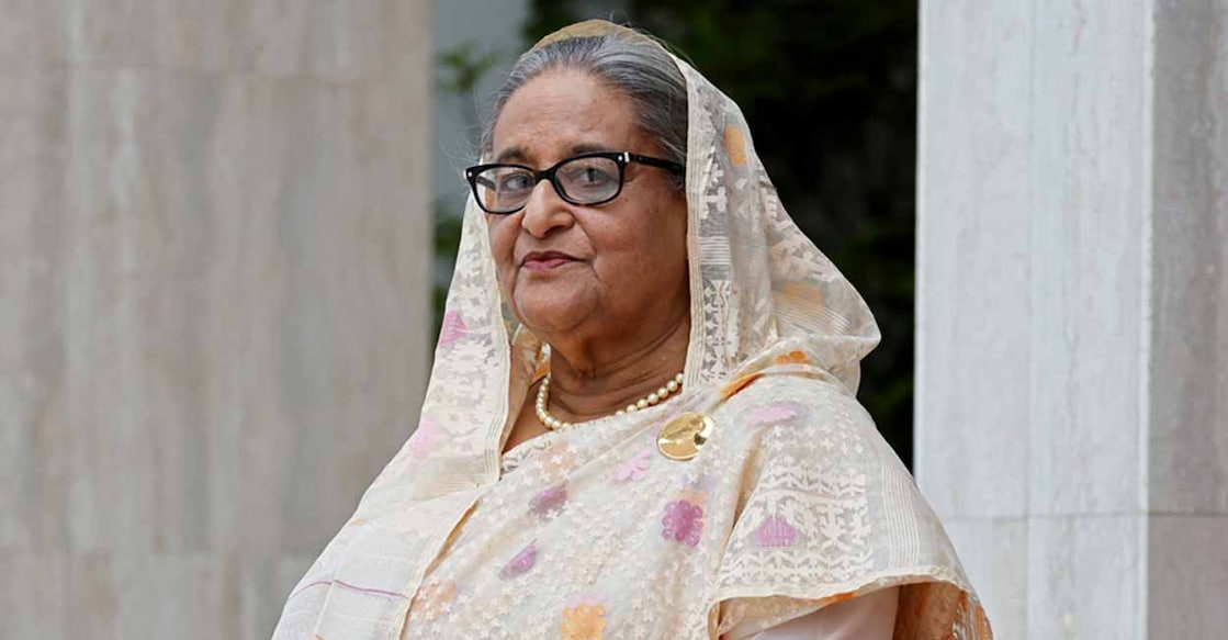 Sheikh Hasina ഷെയ്ഖ് ഹസീന (Photo by Ludovic MARIN / AFP)