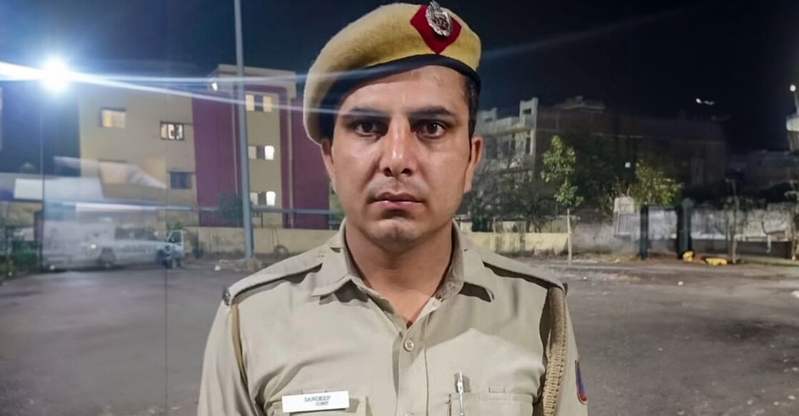 അപകടത്തിൽ കൊല്ലപ്പെട്ട കോൺസ്റ്റബിൾ സന്ദീപ് (Photo: Delhi Police/X)