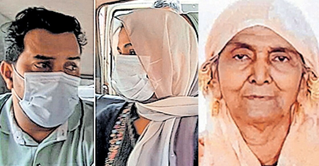 mannarkkad-grandmother-murder തോട്ടര നബീസ വധക്കേസിൽ മണ്ണാർക്കാട് കോടതി കുറ്റക്കാരെന്നു കണ്ടെത്തിയ ബഷീറും ഫസീലയും, കാല്ലപ്പെട്ട തോട്ടര ഈങ്ങാക്കോടൻ വീട്ടിൽ നബീസ.