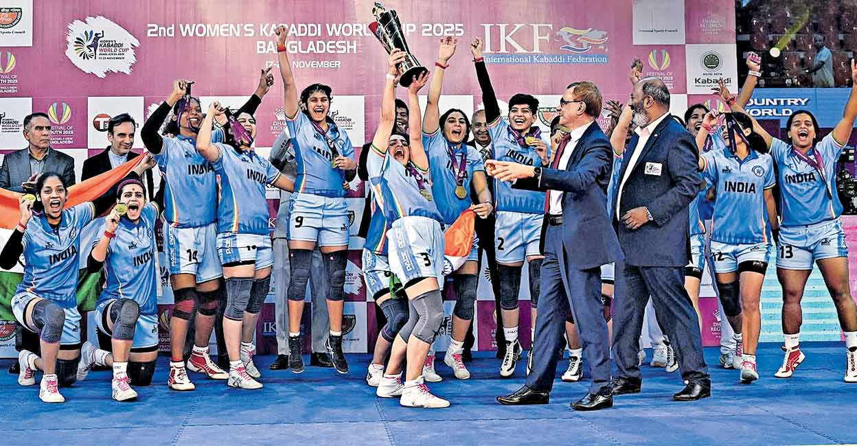 ഇന്ത്യയ്ക്ക് കബഡി ലോകകപ്പ്; ചൈനീസ് തായ്പേയിയെ തോൽപിച്ച് കിരീട വിജയം