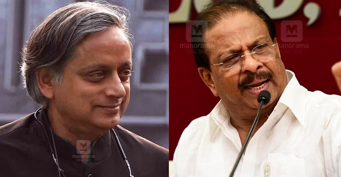 tharoor-sudhakaran 1. ശശി തരൂർ, 2. കെ. സുധാകരൻ (ചിത്രം∙ മനോരമ)