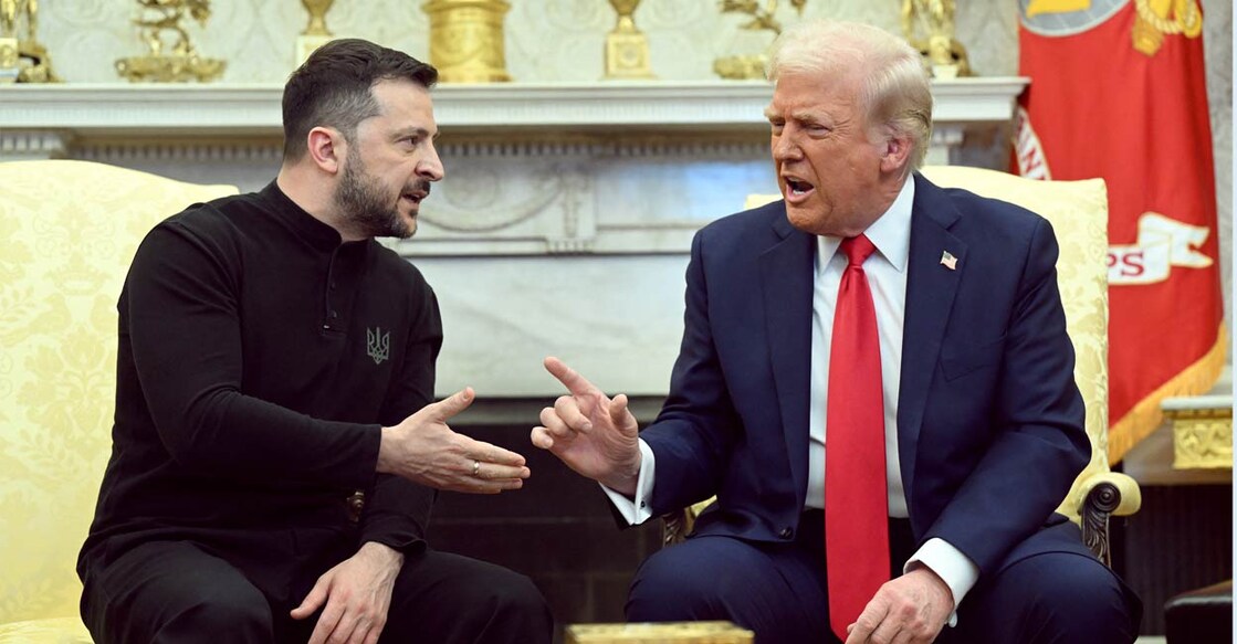 donald-trump-and-volodymyr-zelenskiy വൈറ്റ്ഹൗസിൽ വൊളോഡിമിർ സെലെൻസ്കിയും ഡോണൾഡ് ട്രംപും ചർച്ചയ്ക്കിടെ. (Photo by SAUL LOEB / AFP)