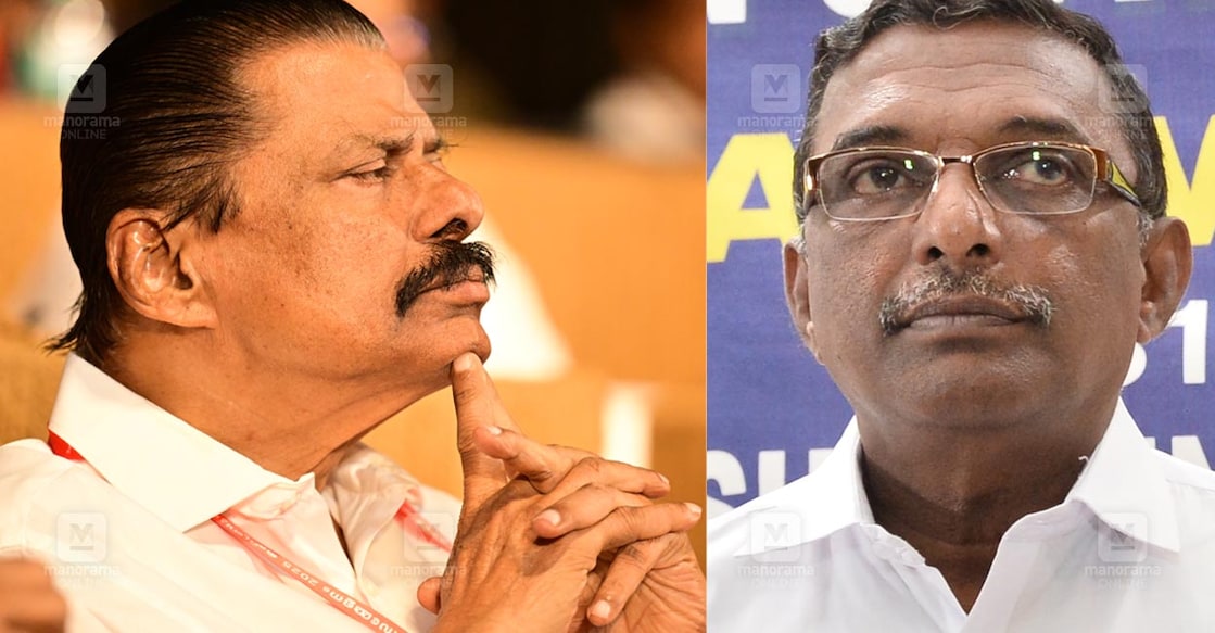 എം.വി.ഗോവിന്ദൻ, എ.പത്മകുമാർ (Photos: Manorama)