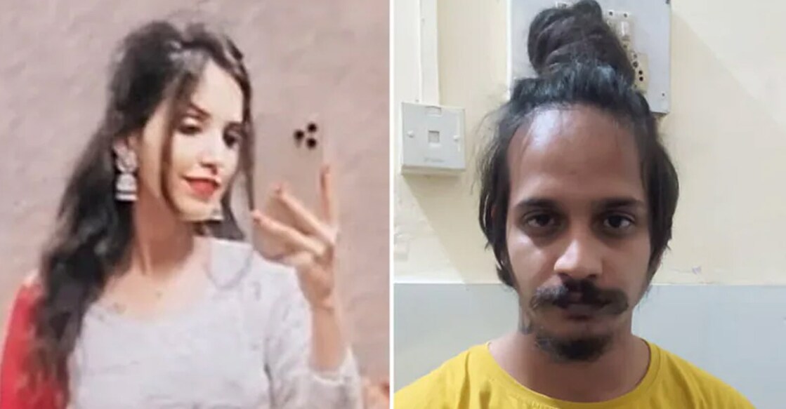 കൊല്ലപ്പെട്ട സൗരഭ് രജ്പുത്തിന്റെ ഭാര്യ മുസ്കാൻ റസ്തഗി, കാമുകൻ സാഹിൽ ശുക്ല എന്നിവർ. )Picture courtesy: X)