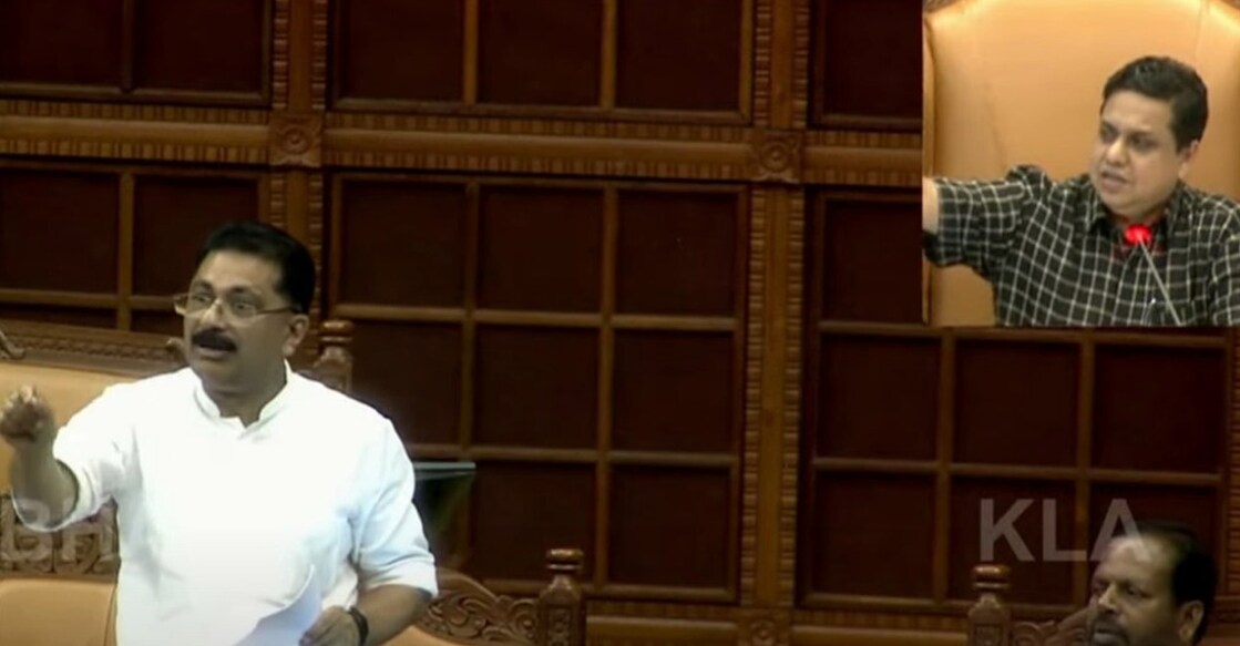 കെ.ടി.ജലീൽ, എ.എൻ.ഷംസീർ (Image credit : Sabha TV)