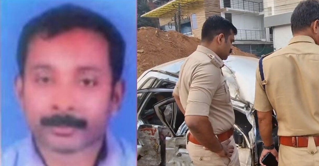 ജയ്‍മോൻ, അപകടത്തിൽപ്പെട്ട കാർ (Photo: Arranged)