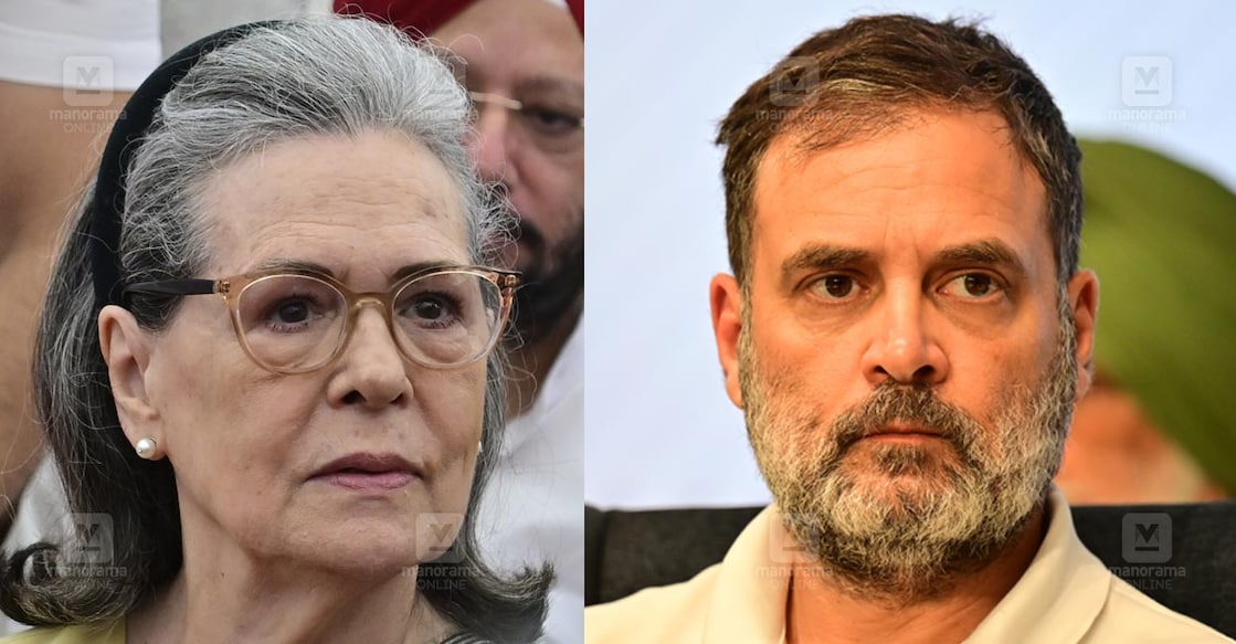 സോണിയ ഗാന്ധി, രാഹുൽ ഗാന്ധി (ഫയൽ ചിത്രം : മനോരമ)