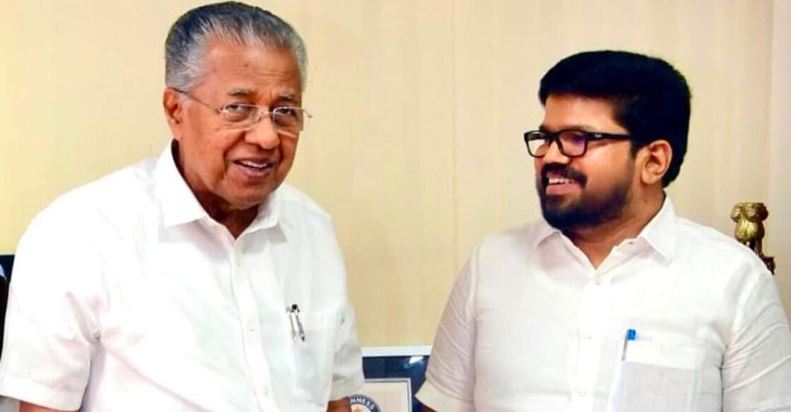 മുഖ്യമന്ത്രി പിണറായി വിജയനും കെ.കെ.രാഗേഷും (ഫയൽ ചിത്രം)