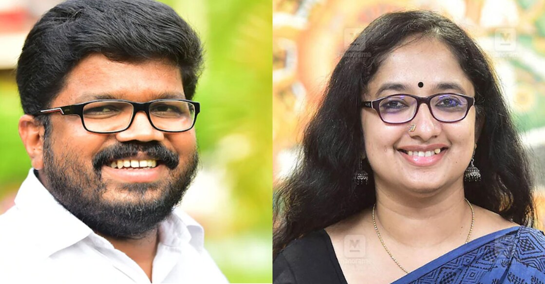കെ.കെ.രാഗേഷ് (ചിത്രം: സമീർ എ അഹമ്മദ്/മനോരമ ), ഡോ. ദിവ്യ എസ്. അയ്യർ. (ചിത്രം: മനോരമ)