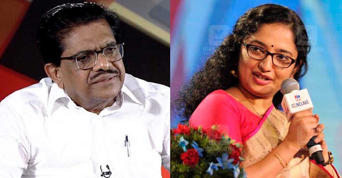 sudheeran-divya-iyer 1.) വി.എം. സുധീരൻ, 2.)ദിവ്യ എസ്. അയ്യർ (ചിത്രങ്ങൾ: മനോരമ)