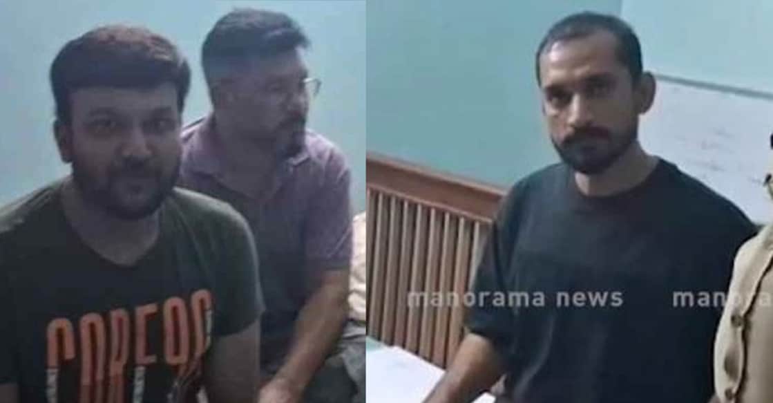 പിടിയിലായ  ഷാഹിദ് മുഹമ്മദ്, അഷ്റഫ് ഹംസ, ഖാലിദ് റഹ്മാൻ