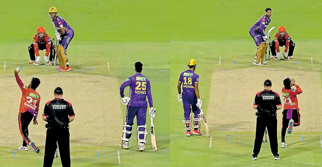 1) അംഗ്ക്രിഷ് രഘുവംശിക്കെതിരെ മെൻഡ‍ിസിന്റെ ഇടംകൈ സ്പിൻ 
2) വെങ്കടേഷ് അയ്യർക്കെതിരെ ഓഫ് സ്പിൻ