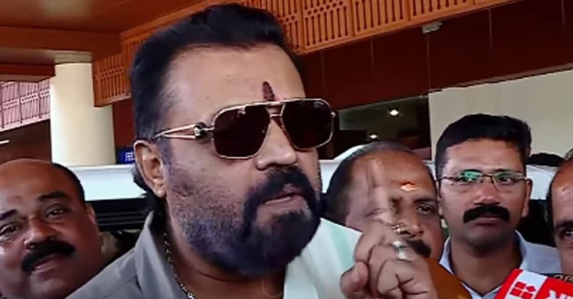 suresh-gopi-040401 സുരേഷ് ഗോപി മാധ്യമങ്ങളോട് സംസാരിക്കുന്നു.