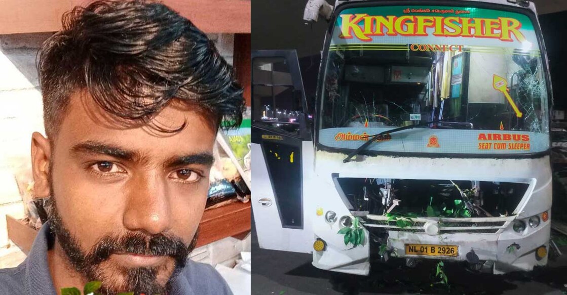 haris-accident മറിച്ച ഹാരിസ്, ചന്ദ്രനഗറിൽ അപകടത്തിൽപ്പെട്ട ബസ്