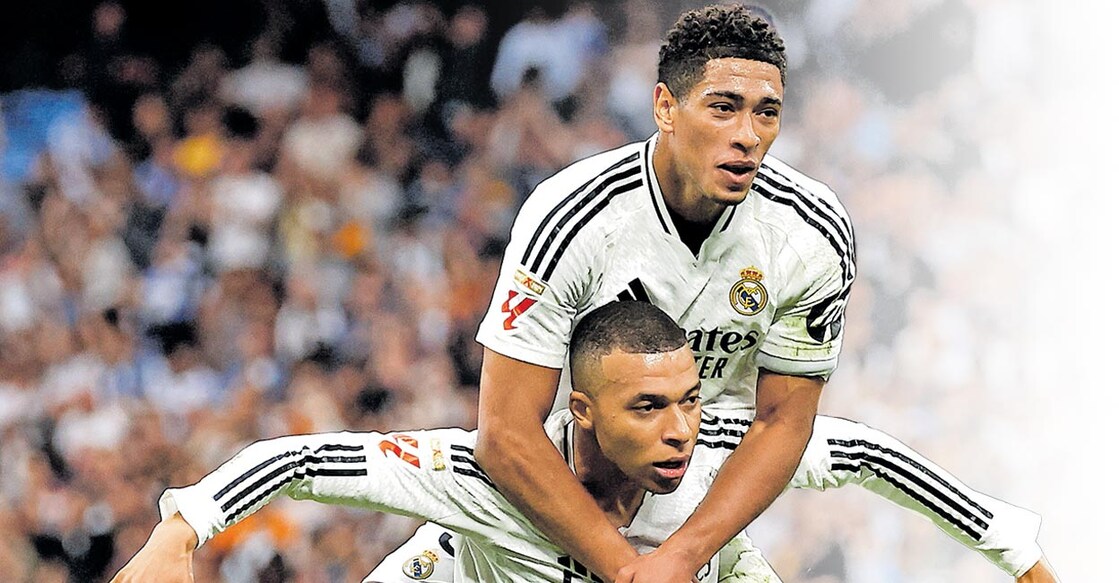 mbappe-jude-bellingham ഗോൾ നേടിയ റയൽ താരം
എംബപെയെ
സഹതാരം ജൂഡ് ബെലിങ്ങാം
അഭിനന്ദിക്കുന്നു.