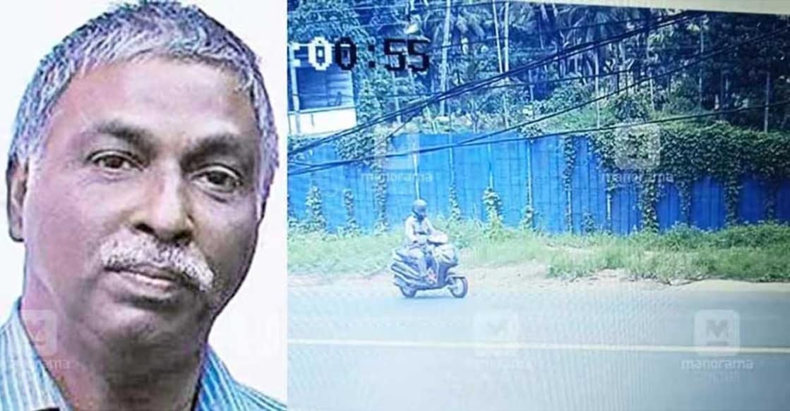 mohan-missing കാണാതായ മോഹനൻ, സ്കൂട്ടറിൽ പോകുന്നതിന്റെ സിസിടിവി ദൃശ്യങ്ങള് (Photo arranged)