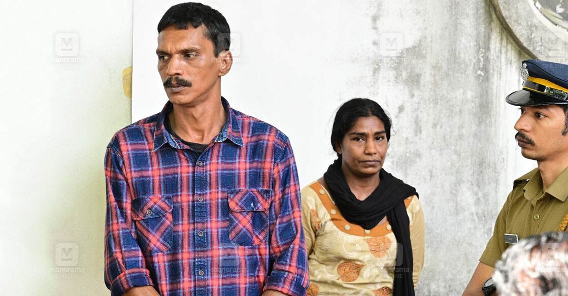 Kottayam-Murder-Case കമ്മൽ വിനോദും ഭാര്യ കുഞ്ഞു മോളും വിധി അറിഞ്ഞ ശേഷം കോടതിക്കു പുറത്ത്
ചിത്രം: റിജോ ജോസഫ്