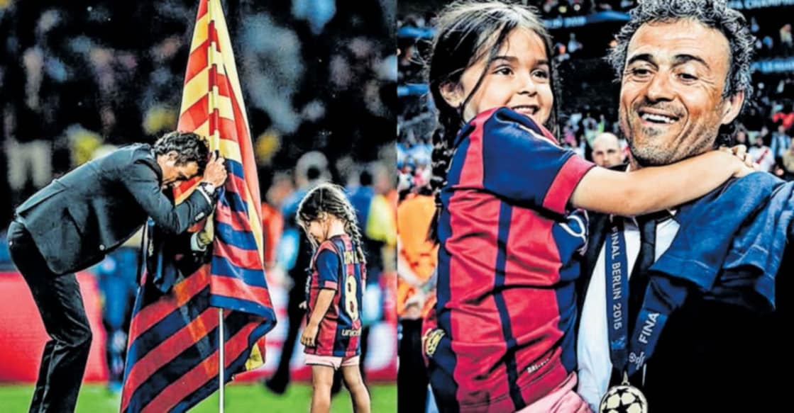 luis-enrique-with-daughter എൻറിക്വെയും മകൾ സാനായും (ഫയൽ ചിത്രം).