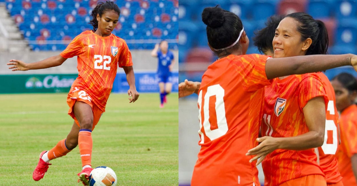 വലയിലെത്തിയത് 13 ഗോളുകൾ, അടിച്ചും അടിപ്പിച്ചും മലയാളി താരം മാളവിക; ഇന്ത്യയ്ക്ക് വിജയത്തുടക്കം