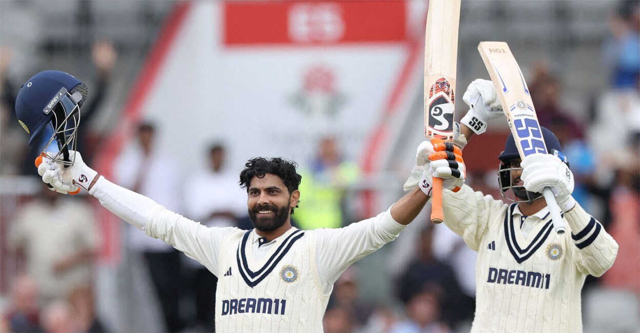 ‘സമനില ചോദിച്ചെത്തിയ’ ഇംഗ്ലണ്ടിനെക്കൊണ്ട് വീണ്ടും പന്തെറിയിച്ച് ജഡേജയും സുന്ദറും സെഞ്ചറിയിൽ; ഒടുവിൽ ഐതിഹാസിക സമനില!