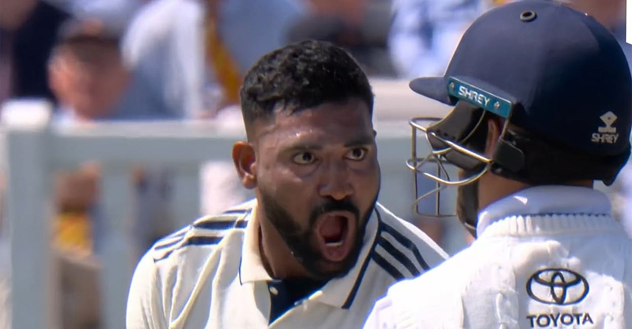 ആഘോഷം അതിരുവിട്ടു, ബെൻ ഡക്കറ്റിനെ തോളുകൊണ്ട് ഇടിച്ചു; മുഹമ്മദ് സിറാജിനെതിരെ നടപടി