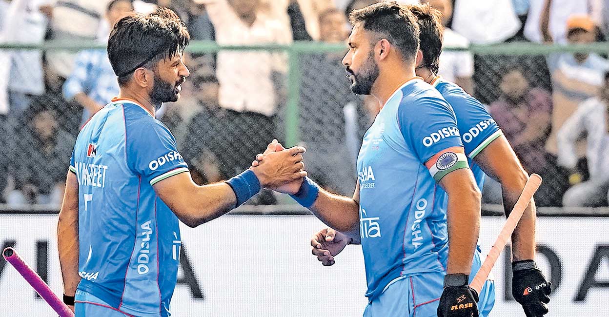 ഹാട്രിക് ഹർമൻ; ഏഷ്യാ‍ കപ്പ് ഹോക്കി: ചൈനയെ തോൽപിച്ച് ഇന്ത്യ (4–3)