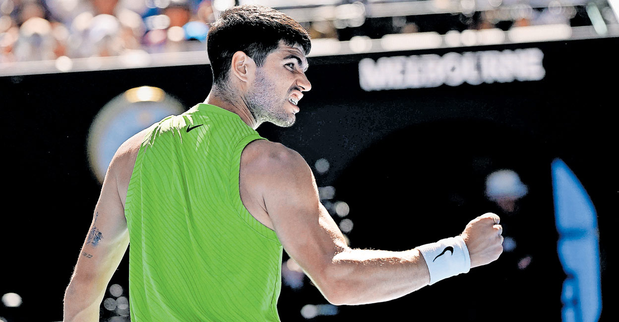 ഓസ്ട്രേലിയൻ ഓപ്പൺ ടെന്നിസില്‍ ജയം തുടർന്ന് അൽകാരസ്, എമ്മ റഡുകാനു രണ്ടാം റൗണ്ടിൽ പുറത്ത്