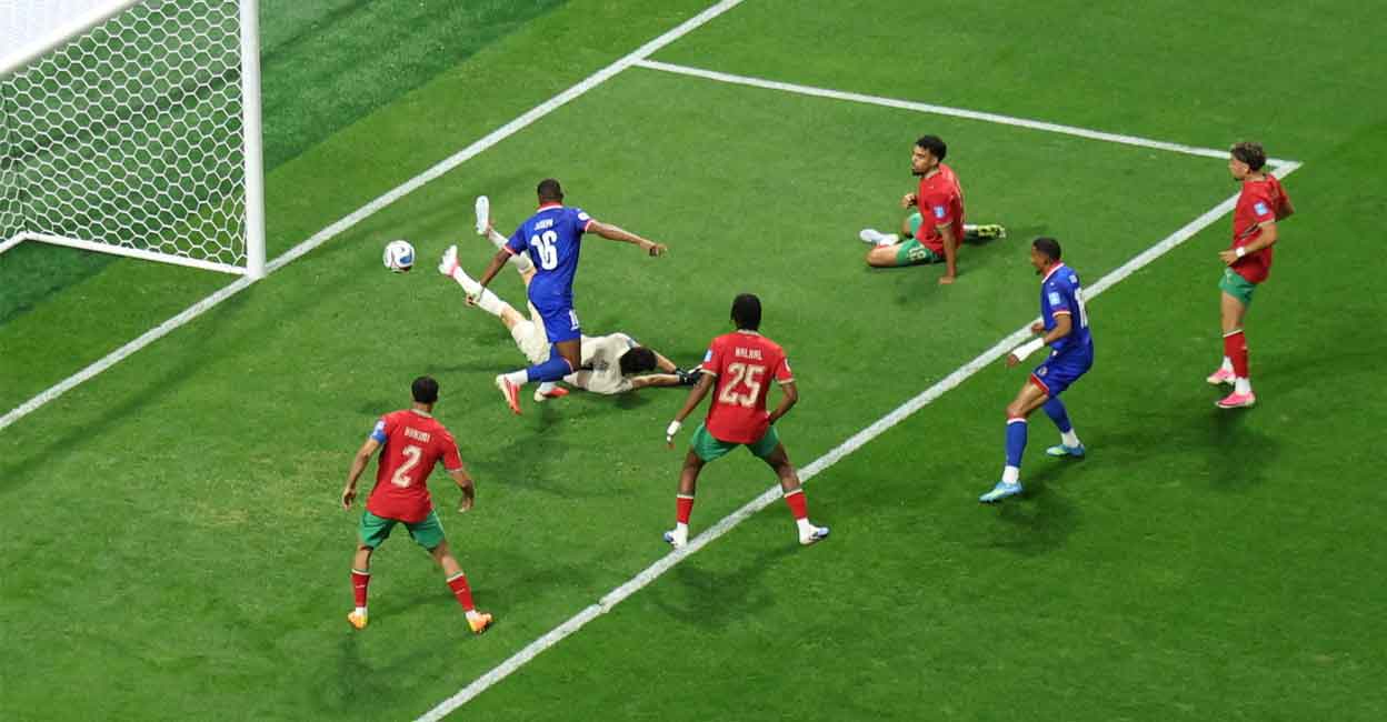 ‘വിറപ്പിച്ച്’ കീഴടങ്ങി ഹെയ്‌റ്റി; പകരക്കാരുടെ ഗോളിൽ മൊറോക്കോയുടെ ജയം, ബ്രസീലിനൊപ്പം നോക്കൗട്ടിലേക്ക് (4–2)
