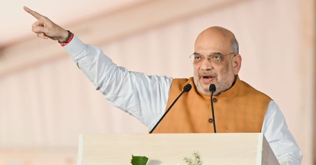 “Amit Shah promises to end Muslim reservation in Telangana: Assembly Elections 2021”