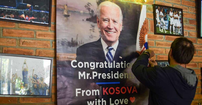 TOPSHOT-KOSOVO-US-VOTE-BIDEN TOPSHOT-KOSOVO-US-VOTE-BIDEN