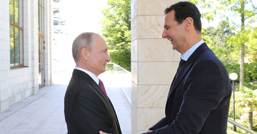 Russian President Putin, Bashar al-Assad Russian President Putin, Bashar al-Assad
