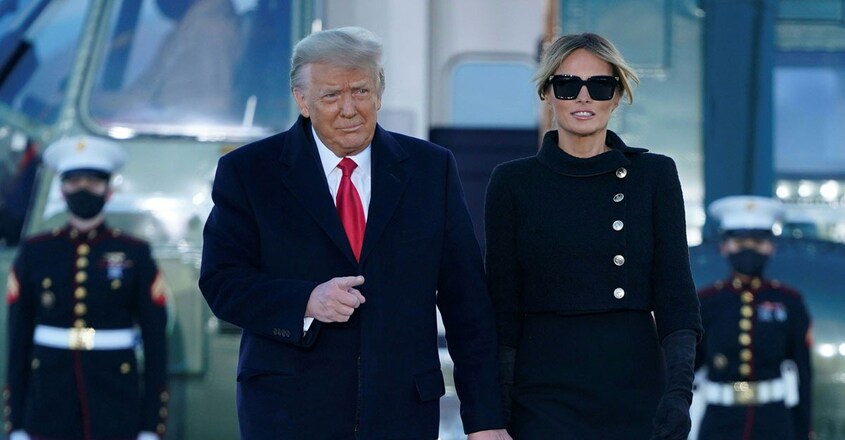 TOPSHOT-US-POLITICS-DEPARTURE-TRUMP TOPSHOT-US-POLITICS-DEPARTURE-TRUMP
