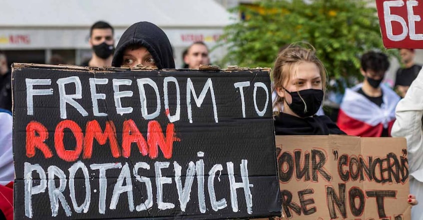 POLAND-BELARUS-POLITICS-UNREST-PROTASEVICH-DEMO POLAND-BELARUS-POLITICS-UNREST-PROTASEVICH-DEMO