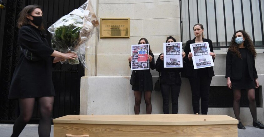 FRANCE-HONGKONG-CHINA-MEDIA-POLITICS-RIGHTS-PRESS-DEMO FRANCE-HONGKONG-CHINA-MEDIA-POLITICS-RIGHTS-PRESS-DEMO