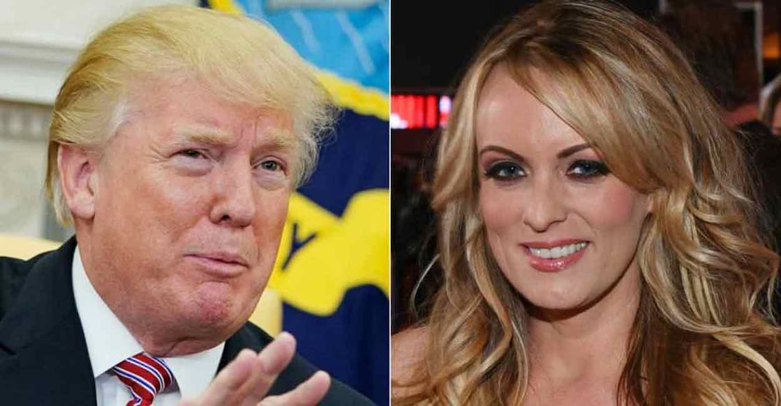 story-of-porn-star-stormy-daniels-and-her-alleged-tryst-with-donald-trump ഡോണൾഡ് ട്രംപ്, സ്റ്റോമി ഡാനിയേൽസ് (Photos by MANDEL NGAN and Ethan Miller / various sources / AFP)