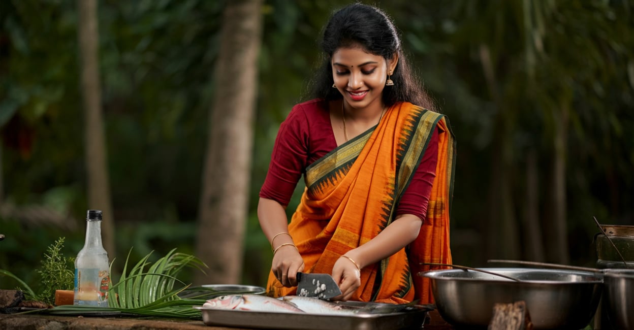 women-fish Photo Credit: Representative image created using AI Image Generator