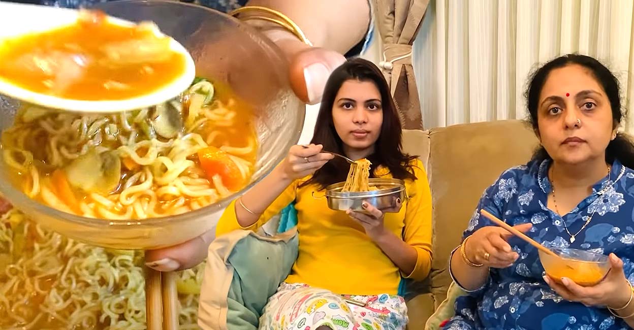 ഈസി ജ്യൂസി വെജിറ്റബിൾ നൂഡിൽസ് രുചിയുമായി സിന്ധു കൃഷ്ണകുമാർ