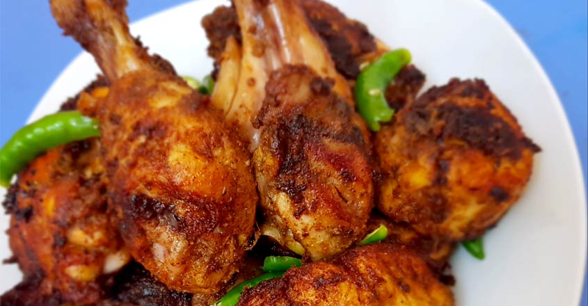 തട്ടുകട സ്റ്റൈൽ ചിക്കൻ ഫ്രൈ | Chicken Fry | Kerala Recipe